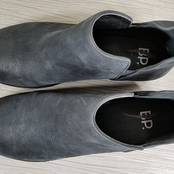 BP. Francine Split Shaft Bootie, Black Leather, Womens Size 5.5 - Picture 8 of 10